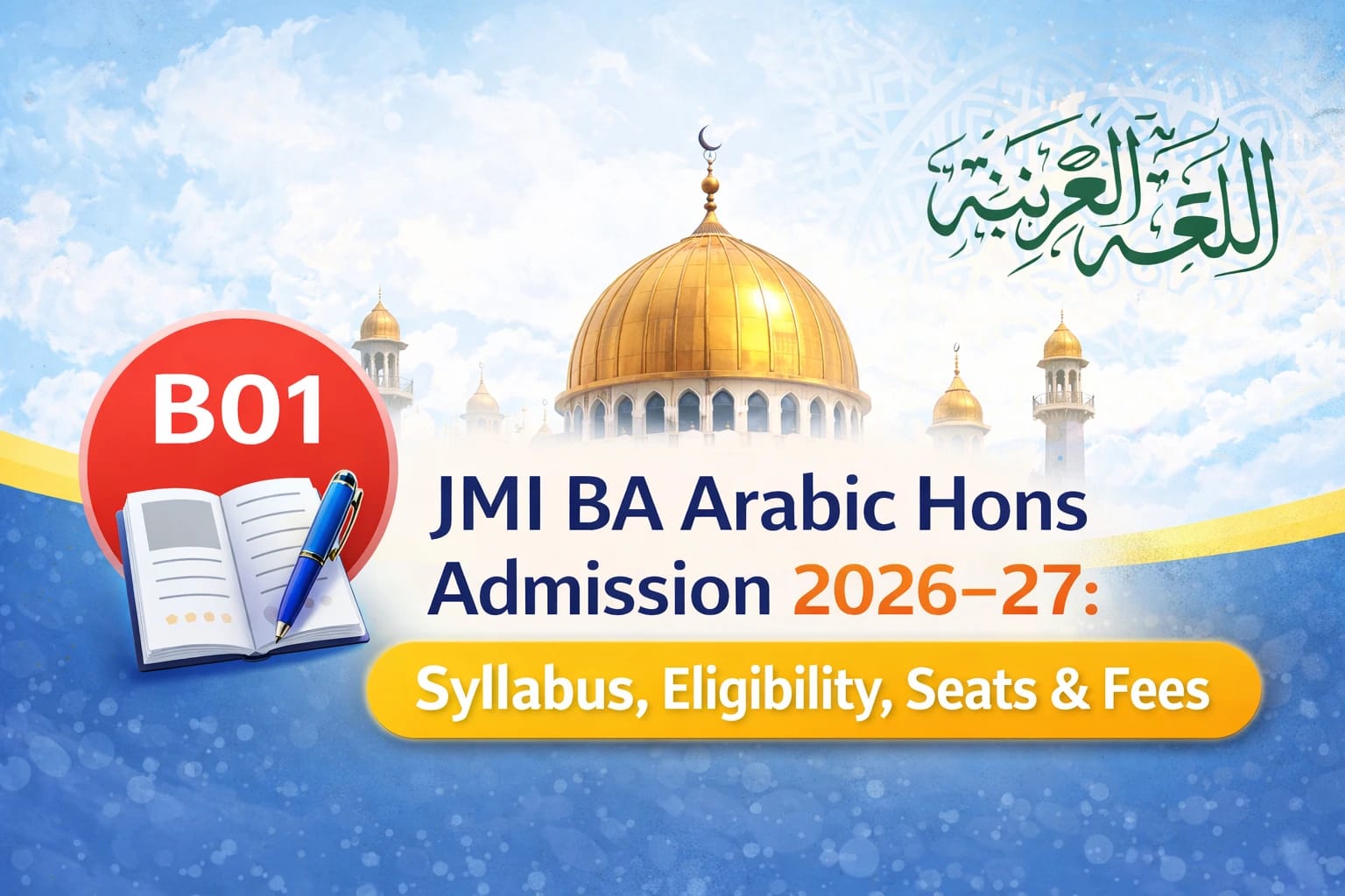 JMI BA Arabic Admission Official Guide with Syllabus & Fees